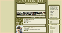 Desktop Screenshot of goodokbad.com